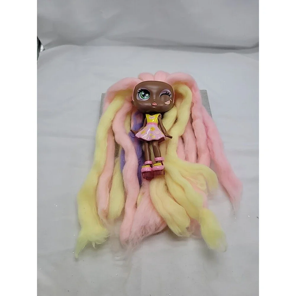 Candy Locks Doll Lacey Lemonade Deluxe Sugar Style Cotton Candy Hair  7